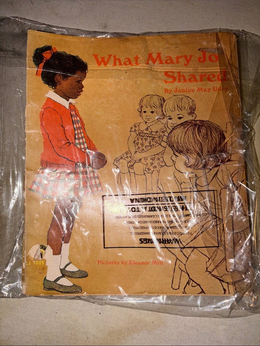 Collectible Vintage Children's Book "What Mary Jo Shared" - Red Cover